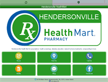 Tablet Screenshot of hendersonvillehealthmart.com
